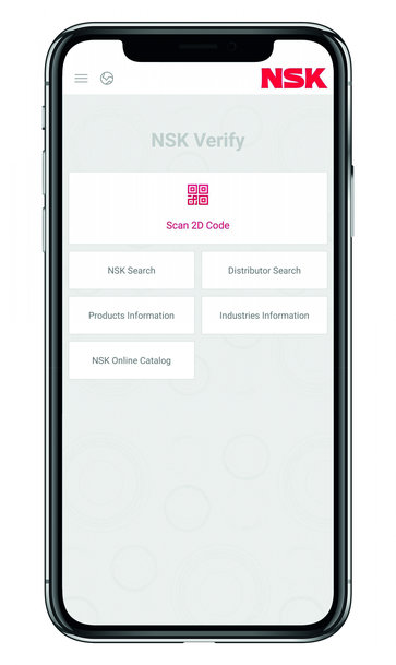 Aplikace NSK Verify byla aktualizována a doplněna o průmyslová ložiska